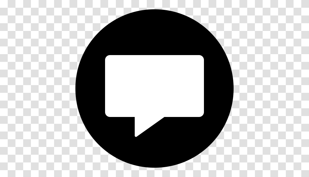 Chat Chatting Circle Comment Message Messaging Icon, Pillow, Cushion Transparent Png