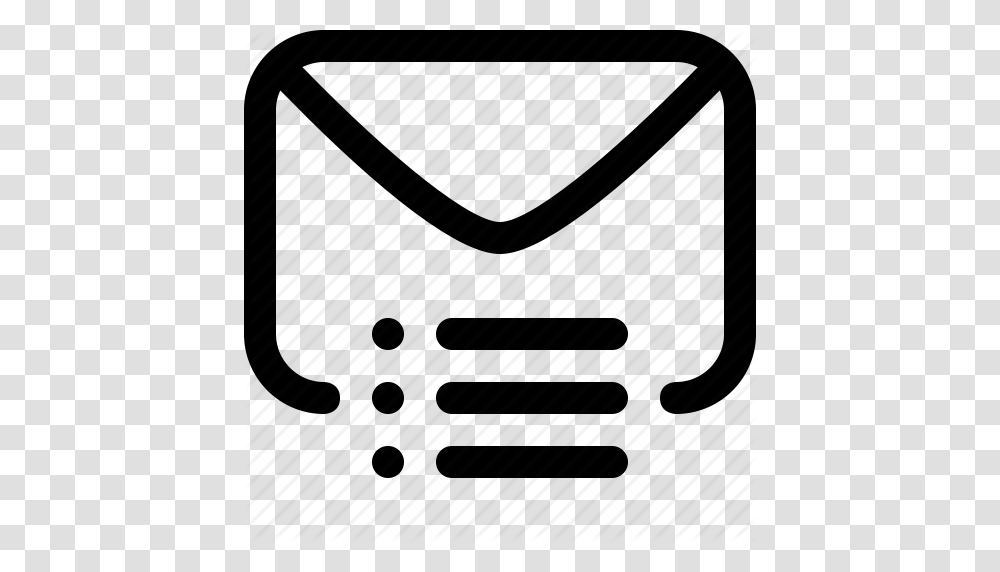 Chat Communication Email List Mail Message Sms Icon, Piano, Leisure Activities, Musical Instrument, Briefcase Transparent Png
