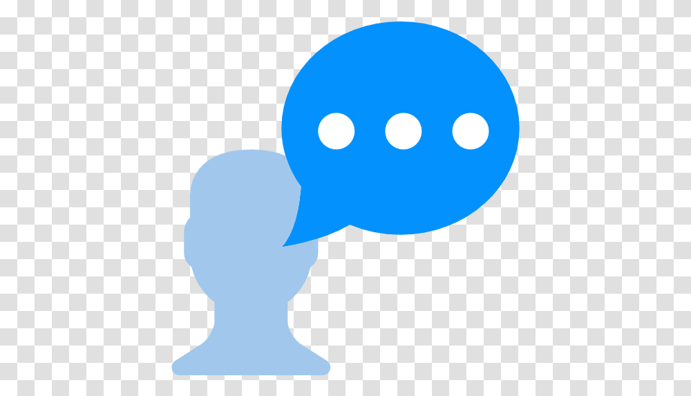 Chat Dialogue Bubbles Bubble Talk Man Person Free Icon Person Chat Icon, Balloon, Rattle Transparent Png