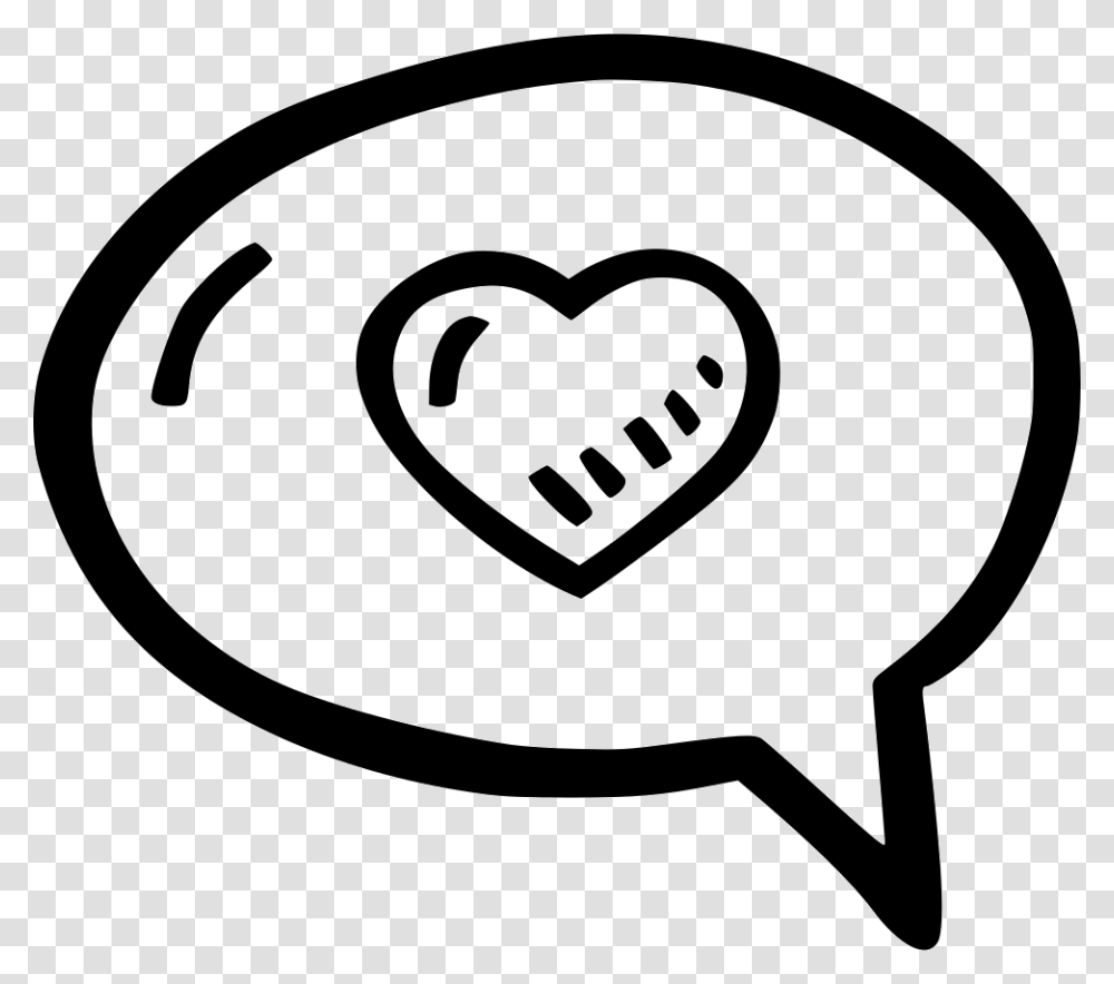 Chat Heart, Stencil, Label, Pillow Transparent Png