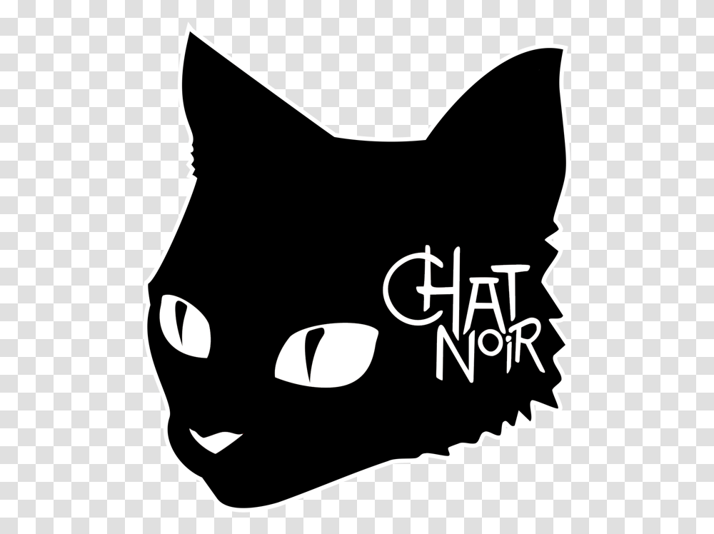 Chat Noir Roller Derby, Stencil, Label, Pet Transparent Png