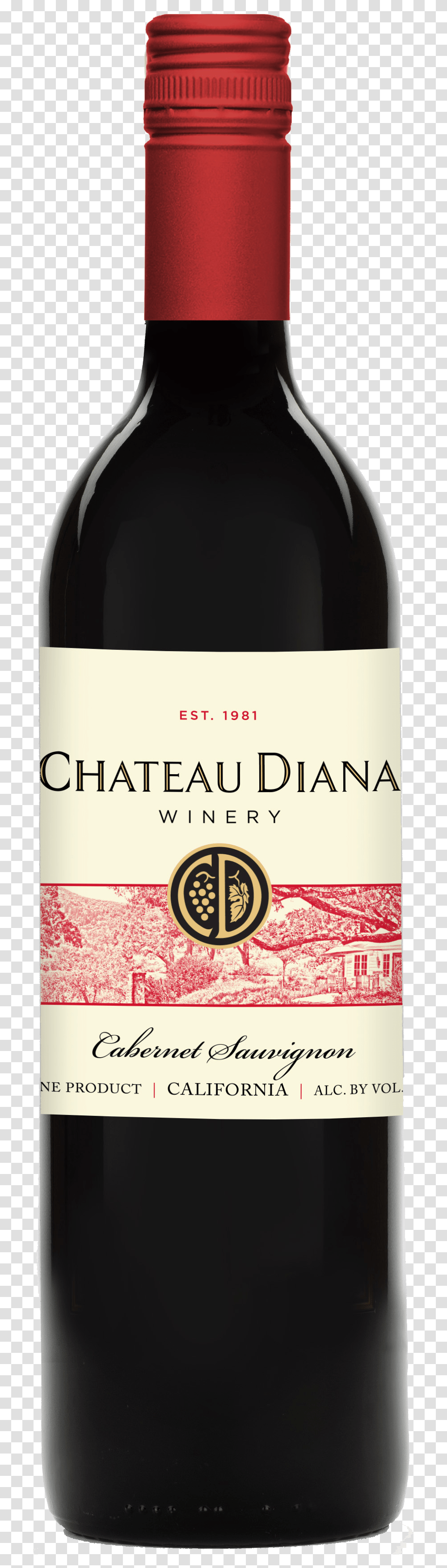 Chateau Diana Cab Sav Black Oak, Red Wine, Alcohol, Beverage, Drink Transparent Png