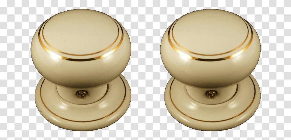 Chatsworth Porcelain Cream Double Goldline Door Knob Wood, Trophy, Toilet, Bathroom, Indoors Transparent Png