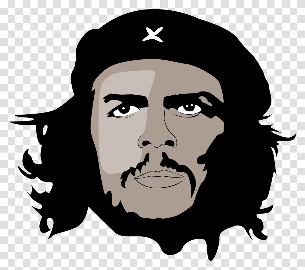 Che Guevara, Celebrity, Stencil, Face, Portrait Transparent Png