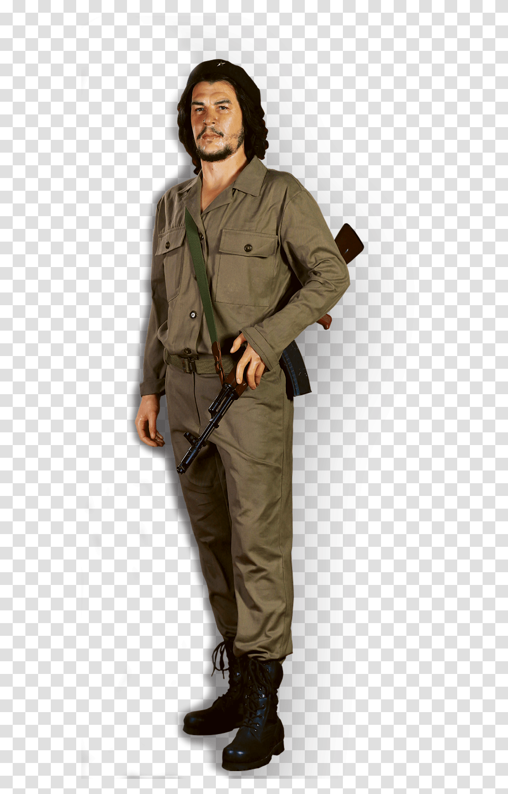 Che Guevara Wax Museum Che Guvara, Person, Overcoat, Military Transparent Png