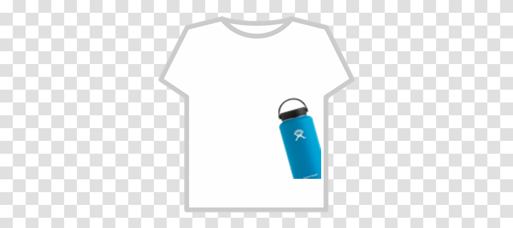 Cheap Blue Hydroflask T Shirt Roblox Short Sleeve, Clothing, Apparel, T-Shirt, Bottle Transparent Png
