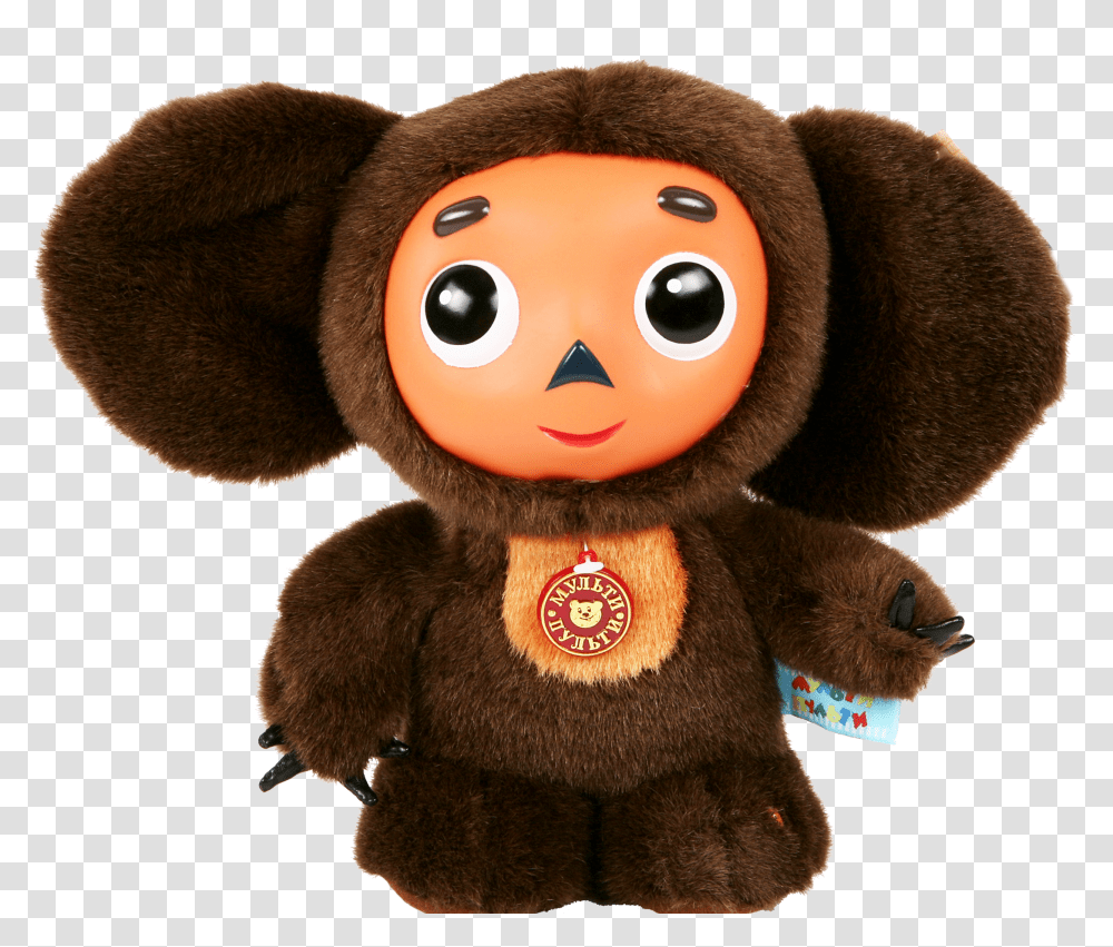 Cheburashka, Character, Toy, Plush, Cushion Transparent Png