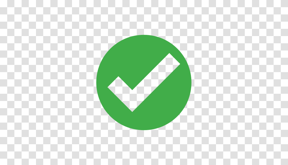 Check Circle Correct Mark Success Tick Yes Icon, Sign, Road Sign, Recycling Symbol Transparent Png