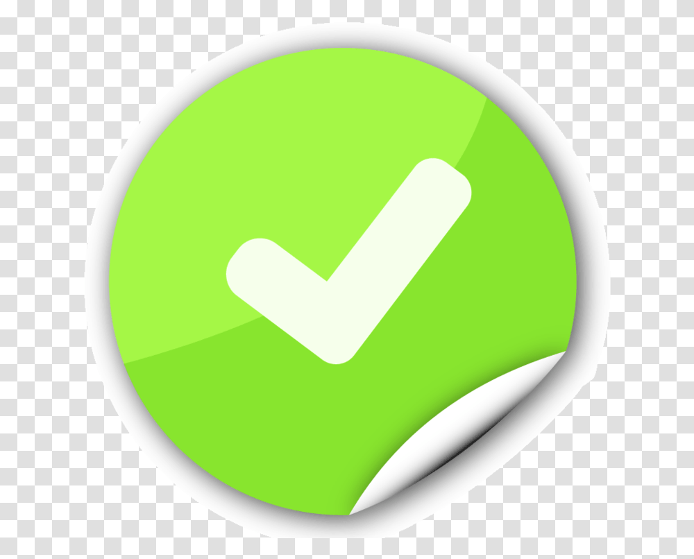 Check Green Color Sign, Tennis Ball, Sport, Sports, Logo Transparent Png