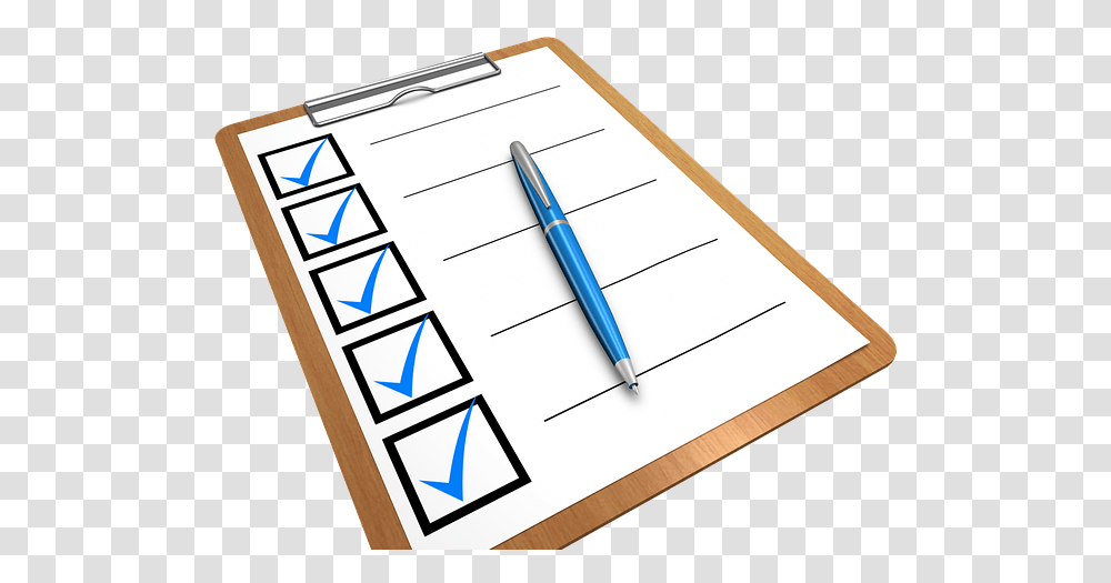 Check List Checked Papers, Pen, Page Transparent Png