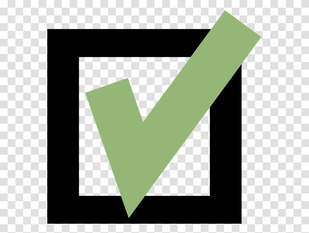 Check Mark Box Green Free Vector Graphic On Pixabay Vector Centang, Symbol, Logo, Trademark, Triangle Transparent Png