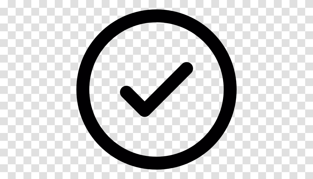 Check Mark Button, Sign, Road Sign Transparent Png