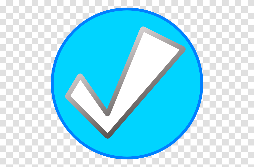 Check Mark Circle Button Svg Clip Arts Blue Check Mark With Circle, Logo, Trademark, Triangle Transparent Png