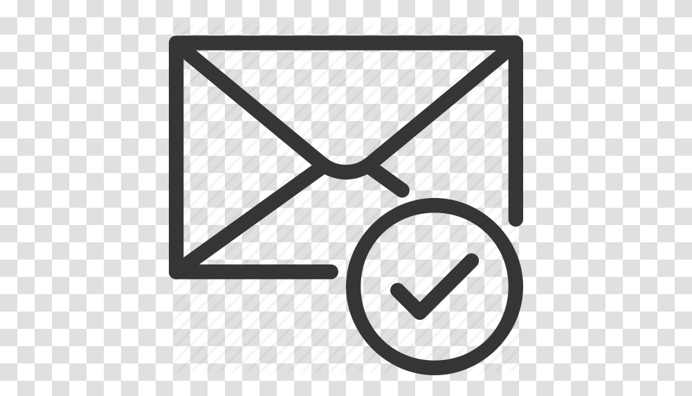 Check Mark Confirm Email Envelope Letter Mail Address, Airmail, Piano, Leisure Activities, Musical Instrument Transparent Png