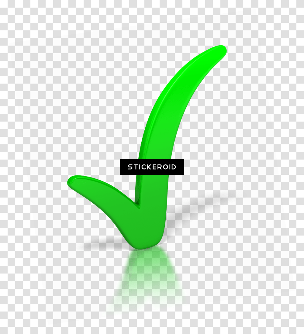 Check Mark, Green, Plant, Hammer, Tool Transparent Png