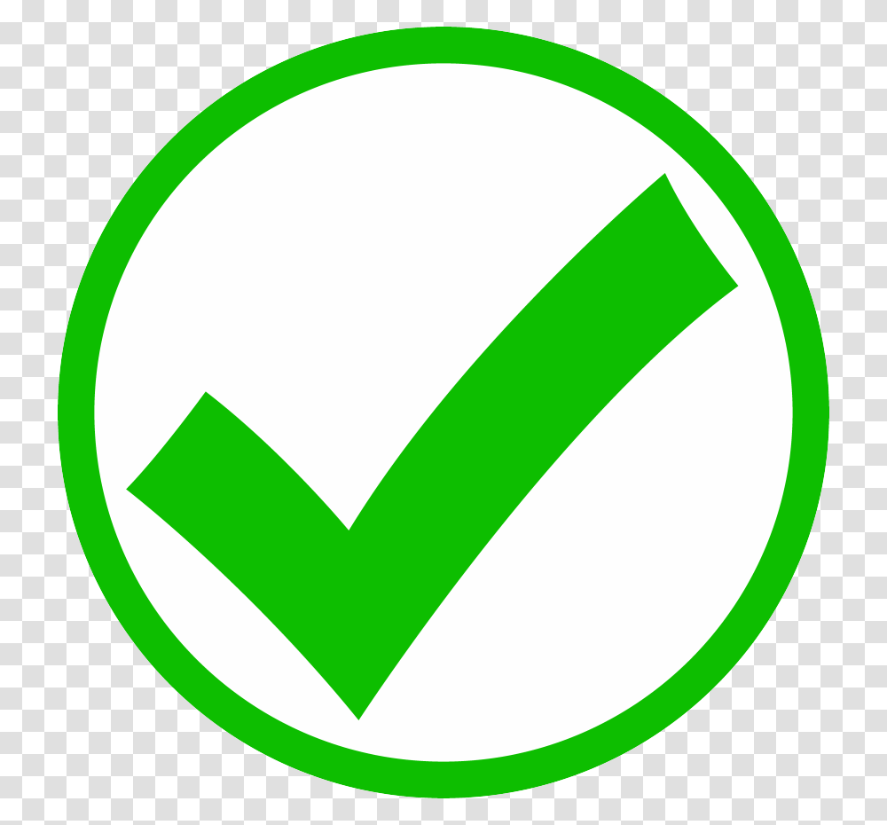 Check Mark, Recycling Symbol, Logo, Trademark Transparent Png