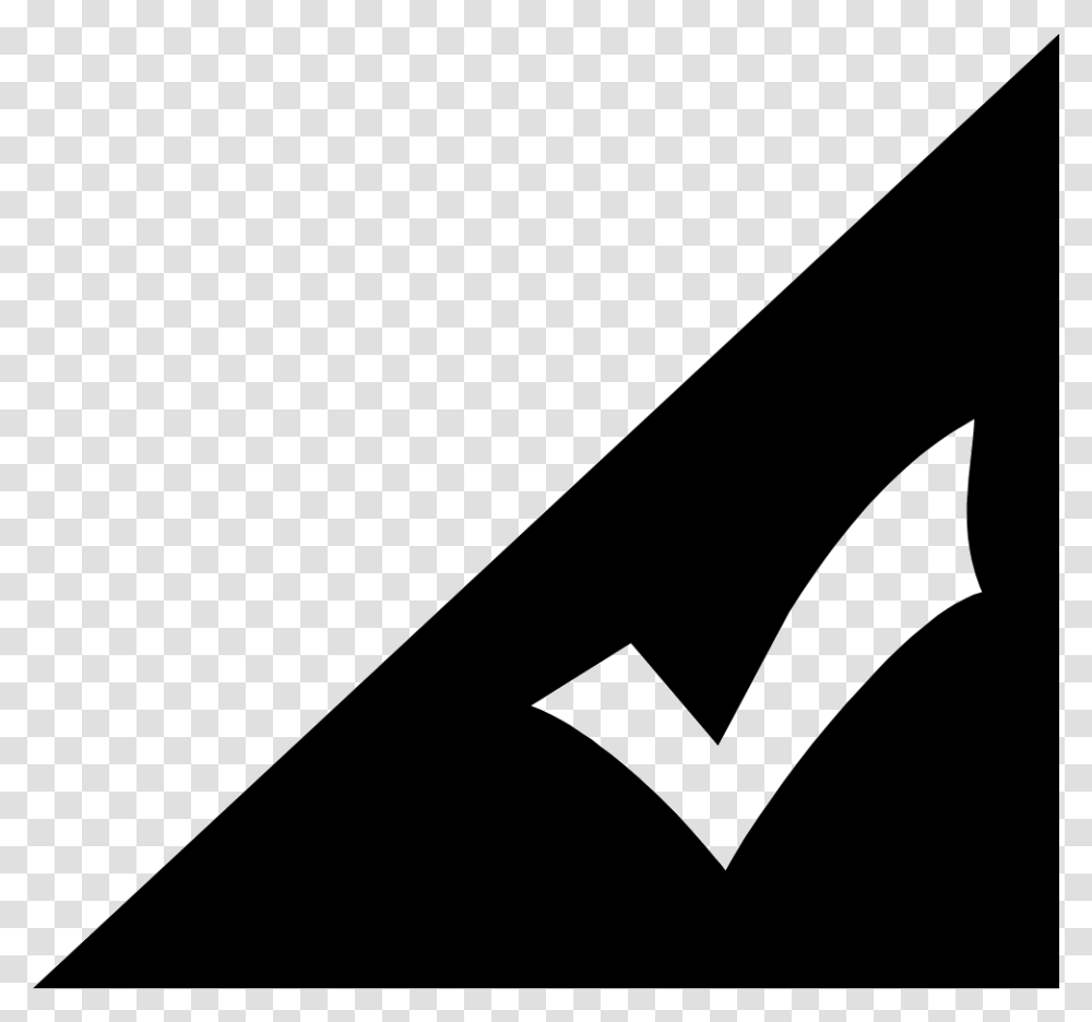 Check Mark Symbol Triangle, Batman Logo Transparent Png