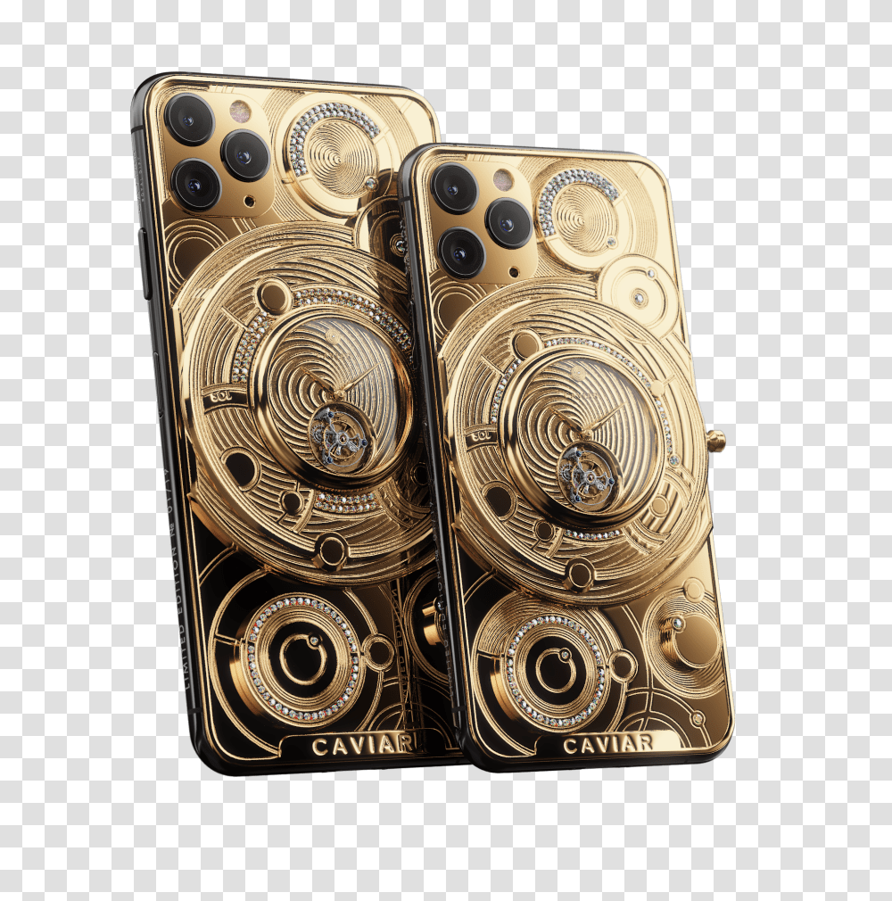 Check Out The 100000 Caviar Iphone 11 Pro With A Clock Cathedral Of Monreale, Camera, Electronics, Bronze, Wristwatch Transparent Png