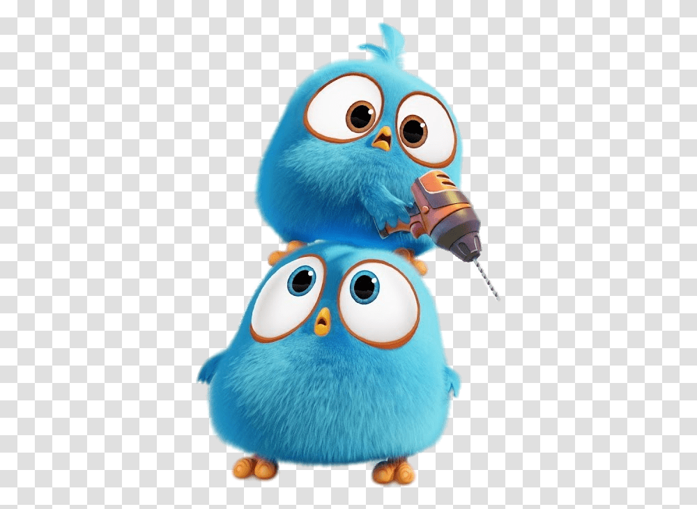 Check Out This Angry Bird Blues With Drill Angry Birds Blue Baby, Toy, Animal, Photography, Art Transparent Png