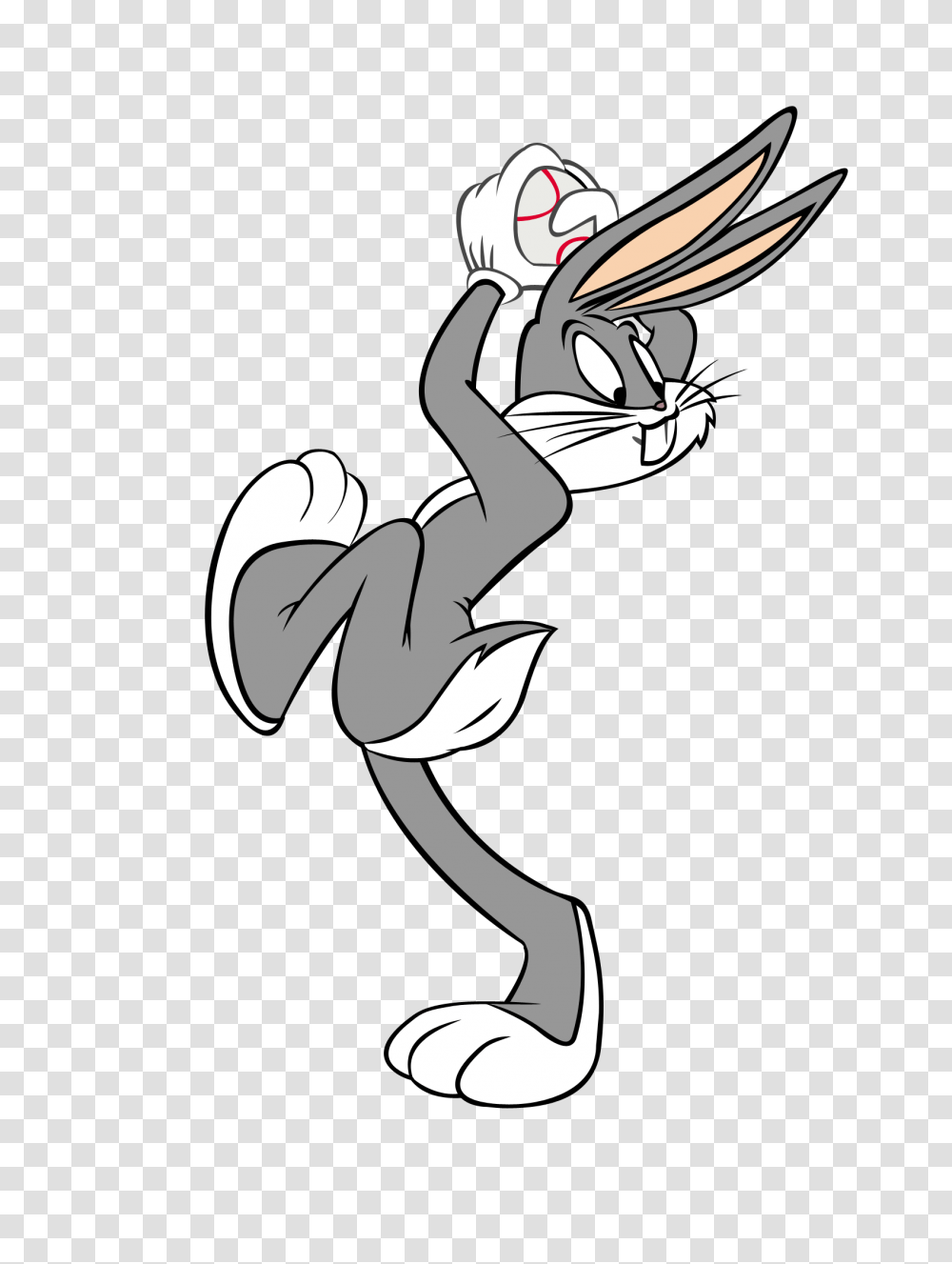 Check Out This Bugs Bunny Throwing A Baseball, Person, People, Stencil, Art Transparent Png