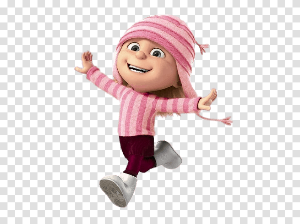 Check Out This Despicable Me Edith Gru Image Girls Of Despicable Me, Clothing, Apparel, Doll, Toy Transparent Png