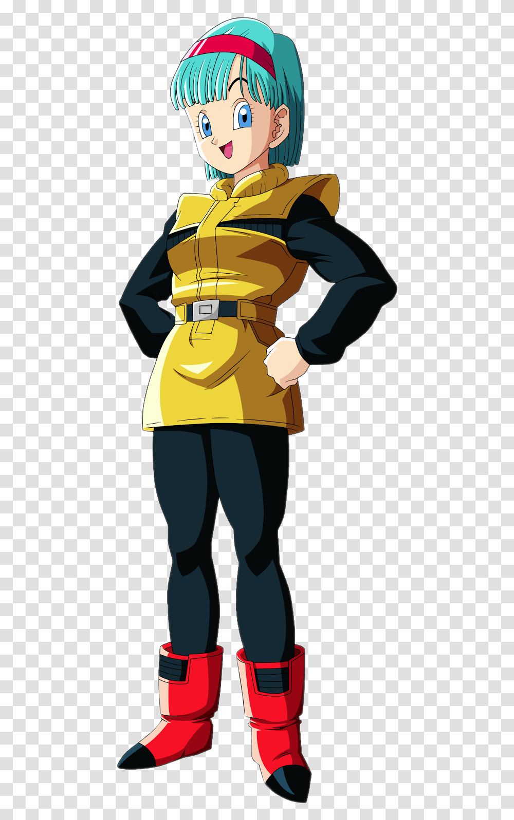 Check Out This Dragon Ball Character Bulma As Anime Smile, Clothing, Apparel, Coat, Sleeve Transparent Png