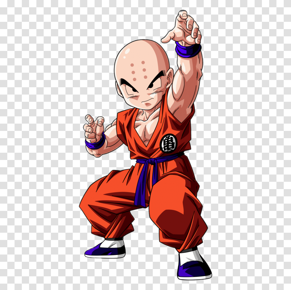 Check Out This Dragon Ball Character Krillin Anime Smile, Person, Hand, Sport, Comics Transparent Png