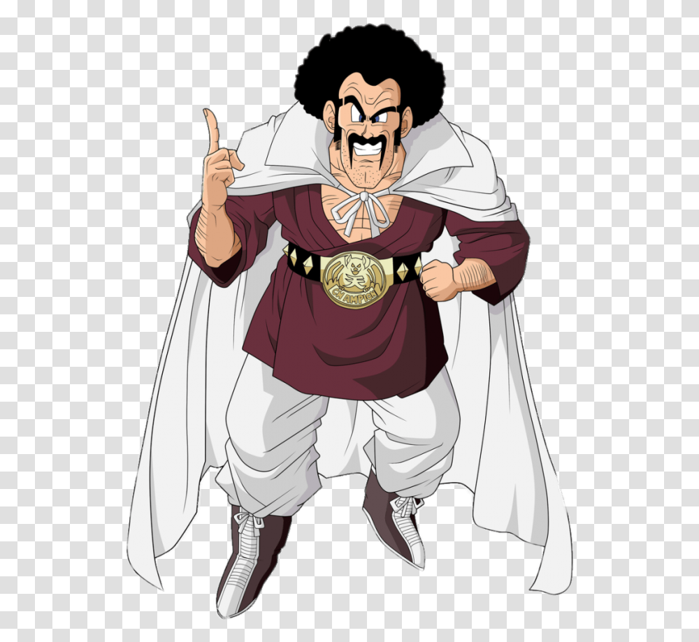 Check Out This Dragon Ball Character Mr Satan Finger, Costume, Person, Comics, Book Transparent Png