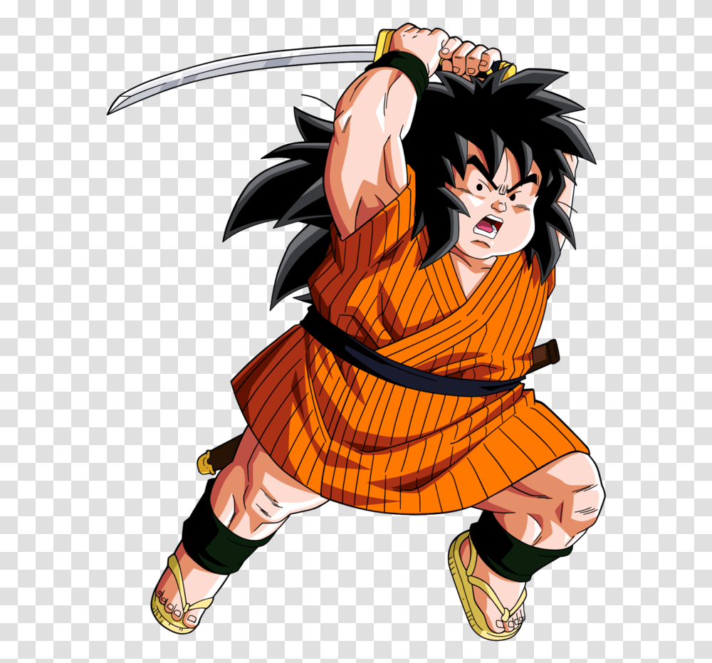 Check Out This Dragon Ball Character Yajirobe Sword, Person, Human, Monk, Book Transparent Png