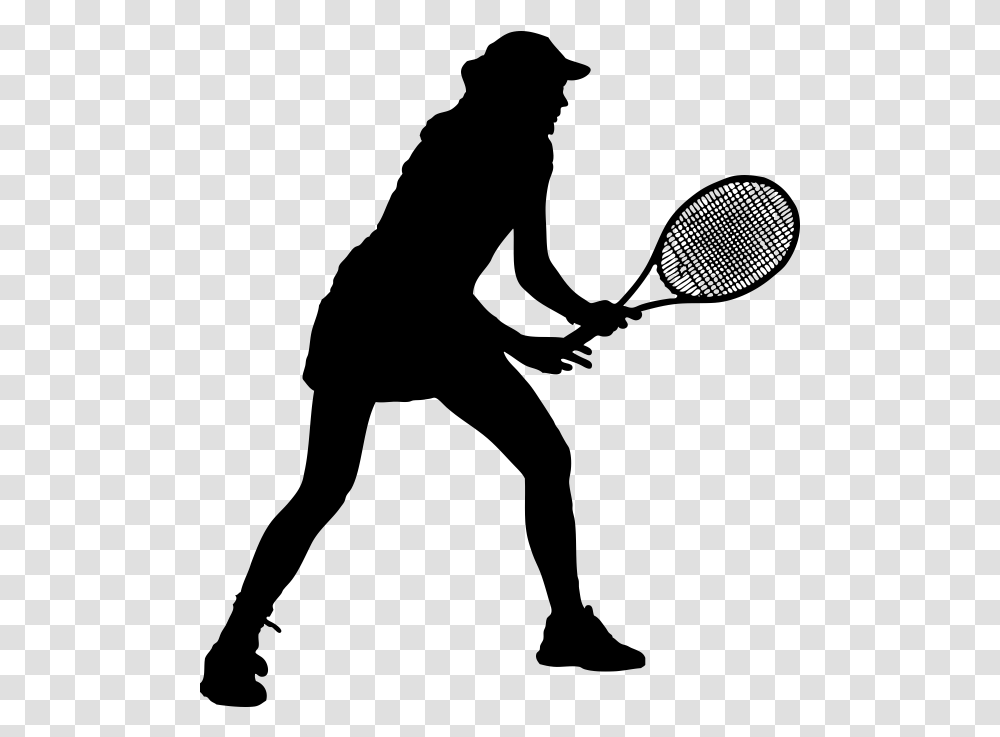 Check Out This Girls Tennis Summer Camp 2018 Flyer Tennis Player Silhouette, Gray, World Of Warcraft Transparent Png