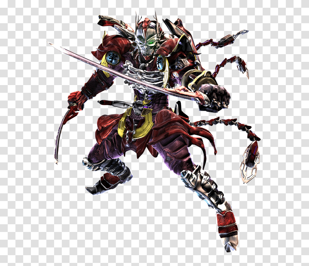 Check Out Yoshimitsu In Action In Tekken, Person, Human, Samurai, Knight Transparent Png