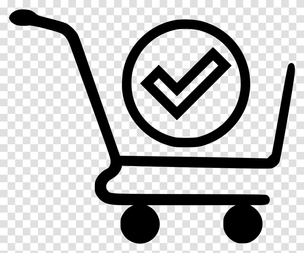 Check Outline Comments Shopping Cart, Shovel, Tool, Logo Transparent Png