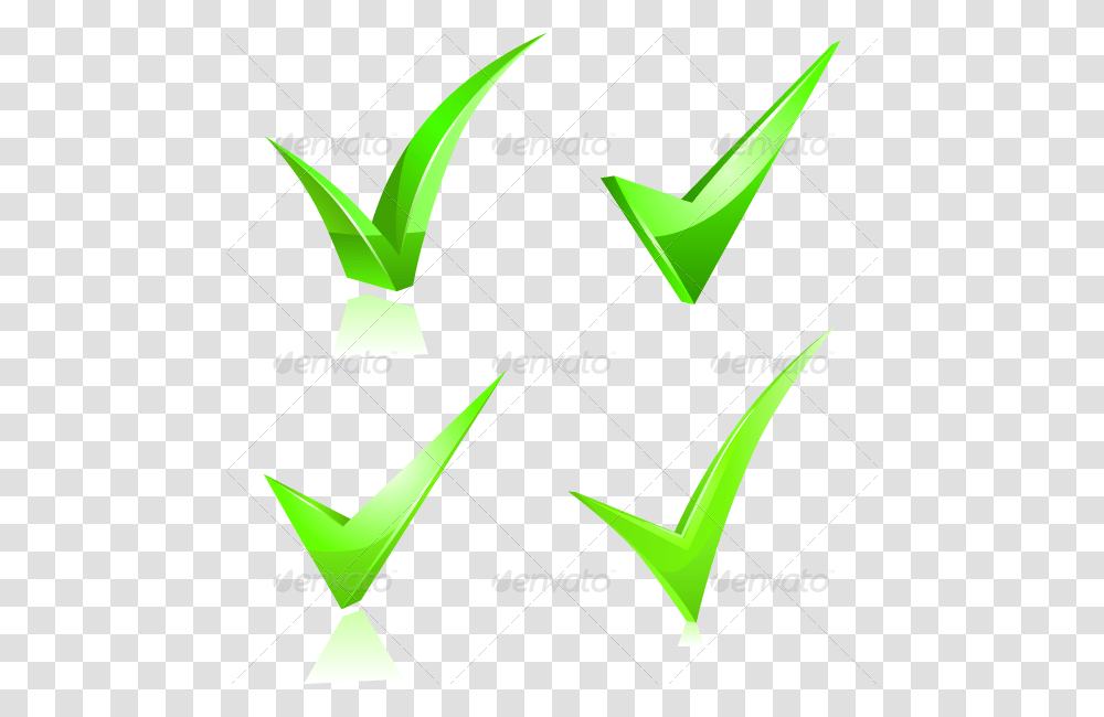 Checked, Bow, Triangle, Recycling Symbol Transparent Png