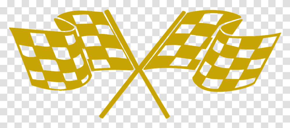 Checker Flags Racing Flags Flag Golden Racing Chequered Flag, Lighting, Bulldozer, Tractor Transparent Png