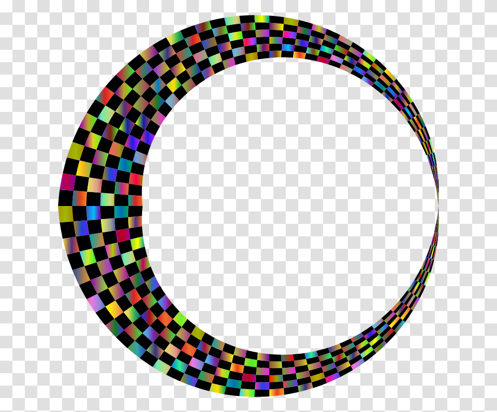 Checkerboard Crescent Moon Polyprismatic Plate, Rug, Bracelet, Jewelry, Accessories Transparent Png