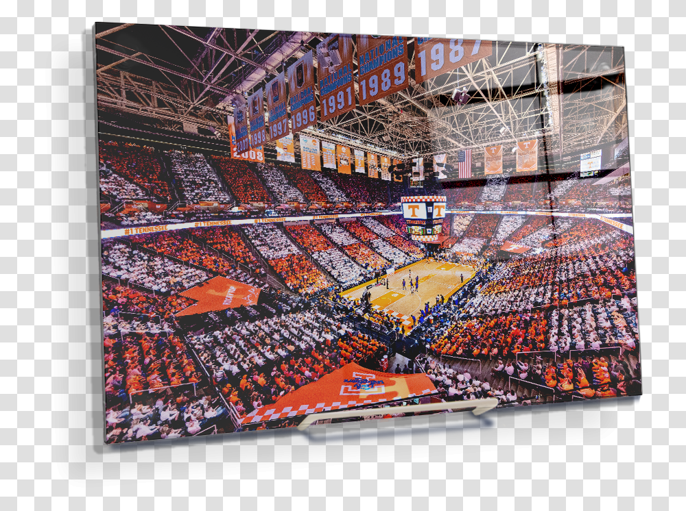 Checkerboard Thompson Boling 1 Tennessee Thompson Boling Arena, Building, Stadium, Person, Human Transparent Png