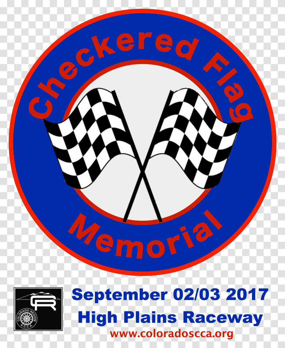 Checkered Flag Memorial Emblem, Logo, Trademark Transparent Png