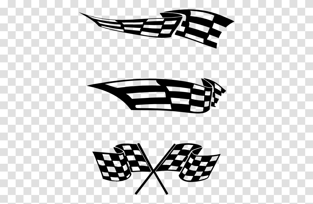 Checkered Flags Large Size, Stencil, Logo, Trademark Transparent Png