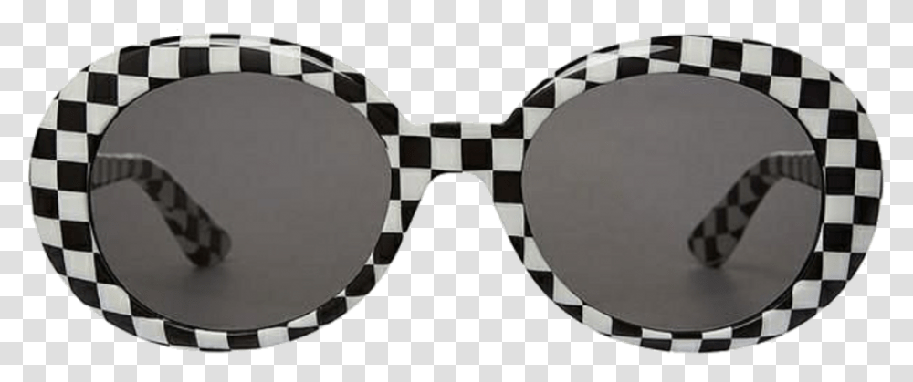 Checkered Kurt Cobain Glasses Checkered Clout Goggles, Sunglasses, Accessories, Accessory, Tie Transparent Png
