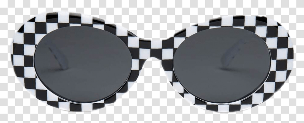 Checkered Sunglasses Glasses Niche Nichememe Clothes Checkered Glasses, Accessories, Accessory Transparent Png