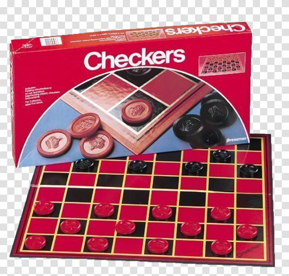 Checkers Game Red And Black Board Game, Chess Transparent Png