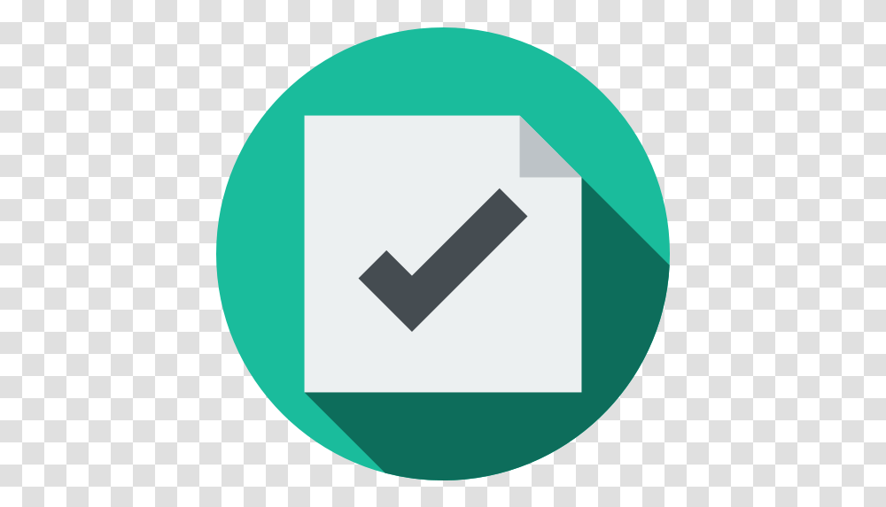 Checking Option Interface Checked Tick Signs Check Check Mark Flat Icon, Symbol, First Aid, Recycling Symbol, Logo Transparent Png