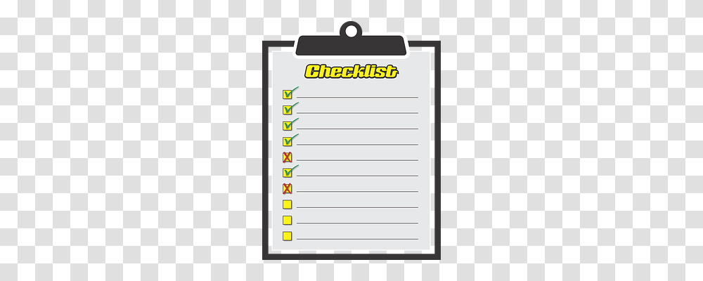 Checklist Page, Electronics, Document Transparent Png