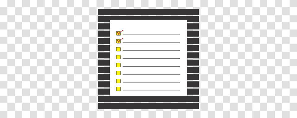 Checklist Page, Word, Document Transparent Png