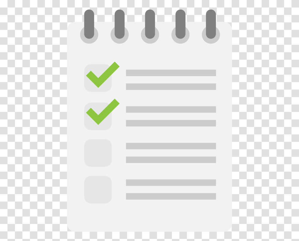 Checklist Flat Icon Vector Smile, Page, Rug, Paper Transparent Png