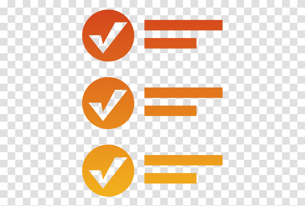 Checklist Icon Checklist Icon Orange, Sign, Number Transparent Png