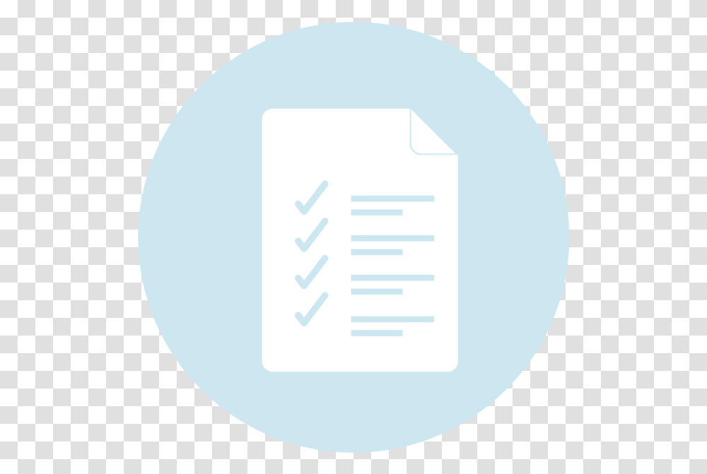 Checklist Icon Circle, Label, Page, Plot Transparent Png