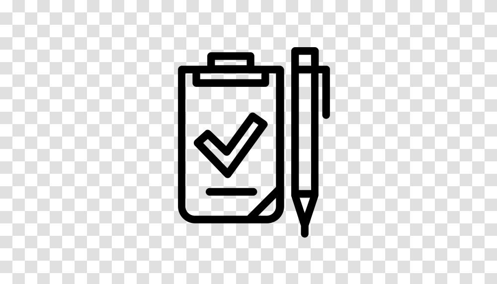 Checklist Note Office Paper Pen Pencil Signature Icon, Gray, World Of Warcraft Transparent Png