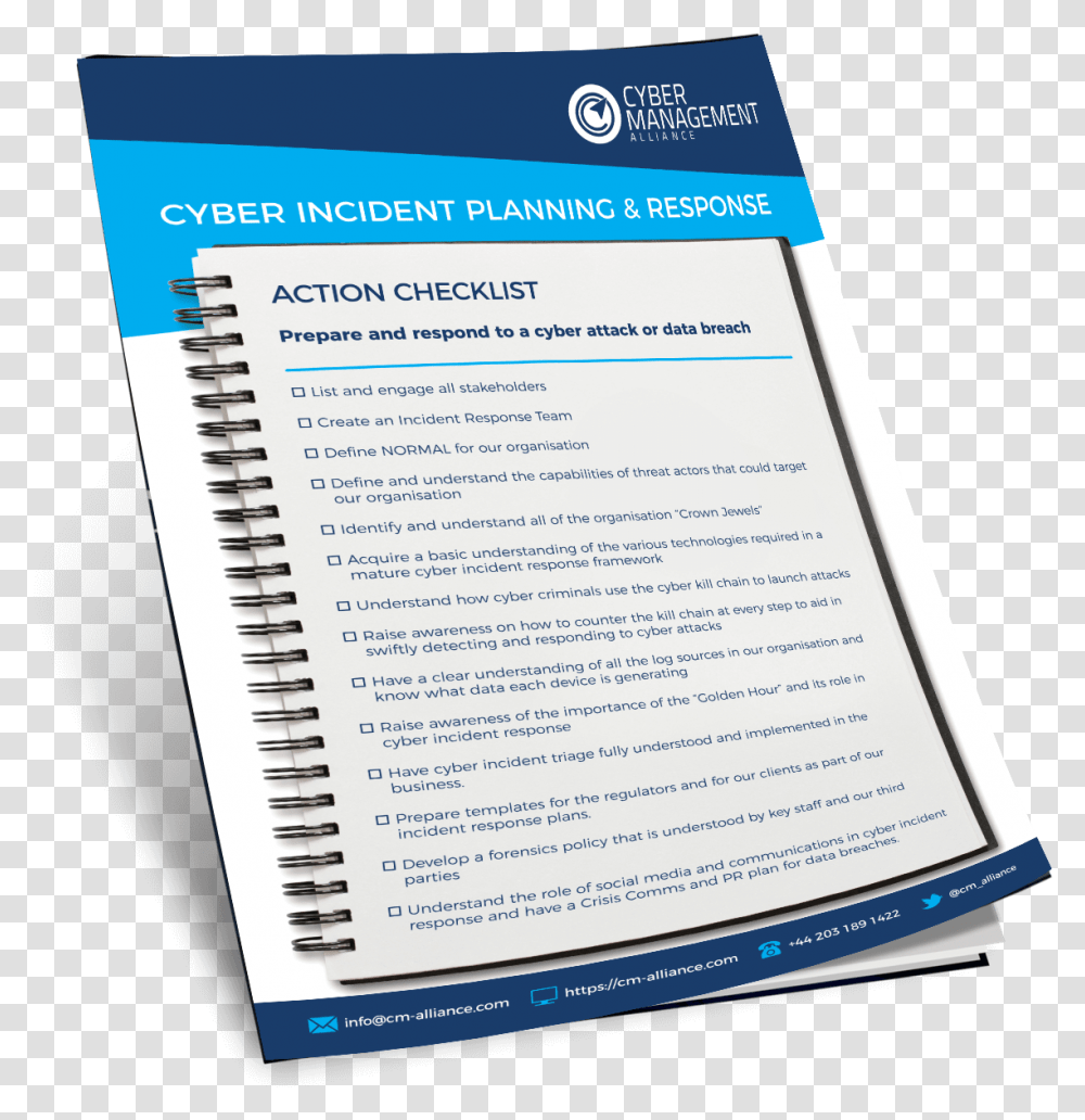 Checklist Of An Incident Response Team, Page, Diary, Paper Transparent Png