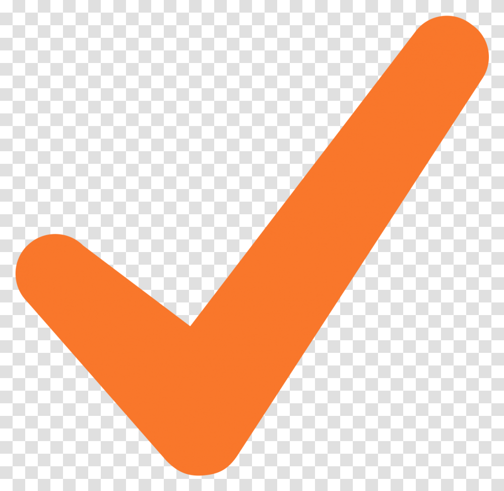 Checkmark Check Orange Icon, Crayon, Smoke Pipe Transparent Png